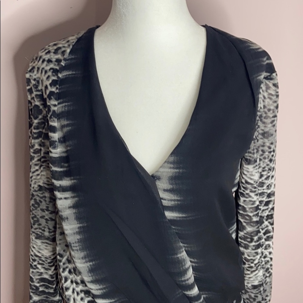 Walter Baker W118 Snakeskin Print Surplice Dress - Picture 5 of 9